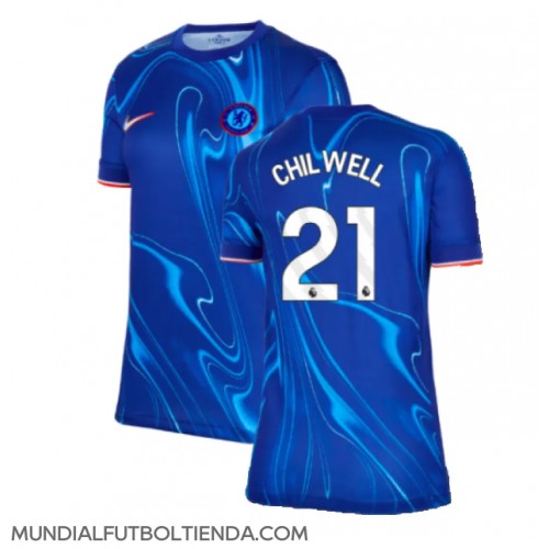 Camiseta Chelsea Ben Chilwell #21 Primera Equipación Replica 2024-25 para mujer mangas cortas